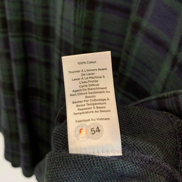 Green Plaid Sweater NWOT 2XP - Picture 4 of 5